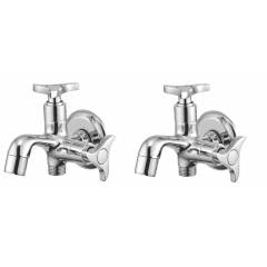 Apree Star Silver Brass 2 in 1 Bibcock (Pack of 2)