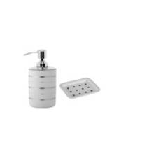 Yashika Stainless Steel Liquid Soap Bath Set, YI-30015(S2) (Combo of 2 Pieces)