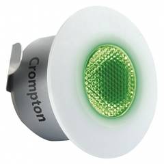 Crompton Star Domestic 2W Round Green LED Spot Light, LSRR2-GRN (Pack of 6)
