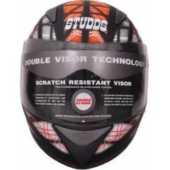 Studds Shifter D6 Matt Black Full Face Helmet, Size (Large, 580 mm)
