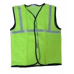 KT Green Safety Reflective Jacket with 1 Inch Tape (Pack of 10)