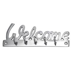 SmartShophar Nickel Silver 5 Legs Welcome Wall Hook, a909-BWH-NS