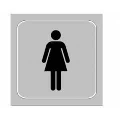 Signtech Ladies Toilet 6x6in Sign Board