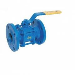 Sap Cast Iron 3PC Flanged Ends Full Bore Ball Valves, A.S.A 150, 25 mm