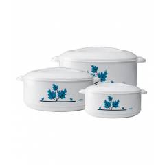 Milton Orchid 3 Pieces Assorted Casserole Set, M1001-MOC-IN