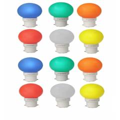 Pyrotech 0.5W LED Deco Multicolor Bulb, PELB0.5X12M (Pack of 12)