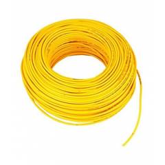 RISTACAB 90m Yellow PVC Insulated Flexible Copper Conductor Unsheathed Cable, 1.0 Sqmm