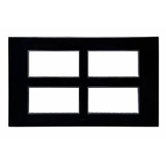 GM Glossy Black CASA VIVA Plate with Support Frame, PX SF 16 008-B