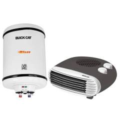 Black Cat Combo Of Blaze 10 Litre Geyser & HC-PT Heat Convector