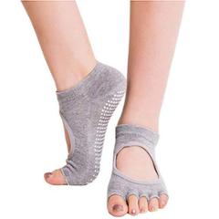 Strauss Medium Grey Yoga Socks, ST-1454