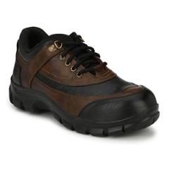 Timberwood TW18BRN PU Steel Toe Brown Safety Shoes, Size: 6