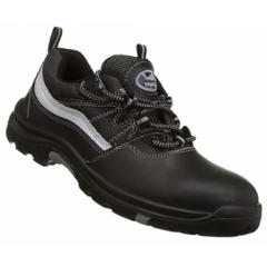 Allen Cooper AC-1425 Heat Resistant Black Safety Shoes, Size: 6