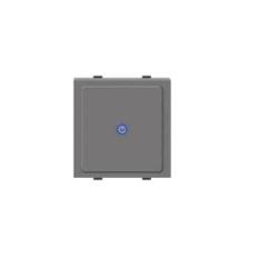 Polycab Levana Magnesium Grey 2 Module 1 Switch with Touch Feel, SLV1600102