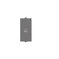 Polycab Levana 10A 1 Module Magnesium Grey Bell Push Switch Pro, SLV3100902