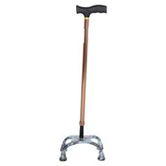 Hero Mediva Aluminium Brown Cane with Broad Base, MHL-2010-BR