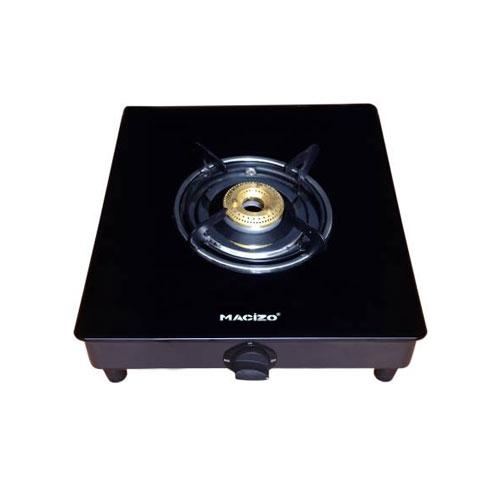 Buy Macizo Imperium 1 Burner Black Manual Glass Cooktop Online At