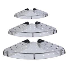 Drizzle 3 Piece Stainless Steel Corner Shelve Set
