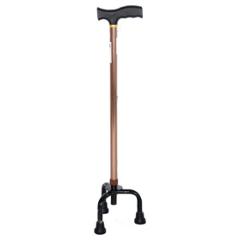 Hero Mediva Aluminium Brown Cane with Broad Base, MHL-2008-BR