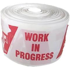 Khushi 225-230m Red & White Double Side Printed Danger Barricading Roll