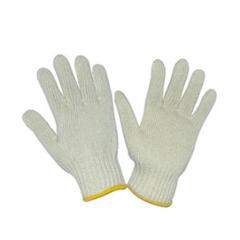 Siddhivinayak 40g White Cotton Knitted Hand Gloves (Pack of 10)