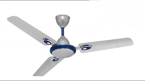 Buy Urja Lite 350rpm Fusion Silver Blue Ceiling Fan Sweep 1200