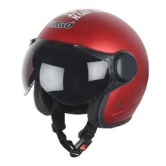 Virgo BLT Open Face Red Matt Tinted Helmet, Size (Medium, 58 cm)