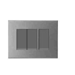 Polycab Caprina Levana 12 Module Magnesium Grey Cover Plate, SLV0901202