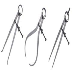 Ozar 100mm 3 Pcs Divider & Inside, Outside Caliper Set, ADC5131