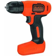 Black+Decker 14 Pieces 7.2V Li-Ion Orange Cordless Drill Kit, BDCD8GPA