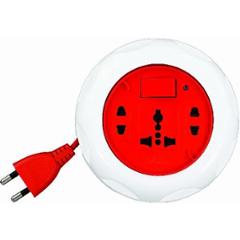 Vimal FB21 Cube 10A 2-Pin Flex Box with Master Switch, Indicator, International Socket & 8m Cable (Pack of 2)