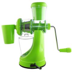 SM Elegant Green Manual Hand Fruit Juicer, Steel Handle & Vacuum Lock (Pack of 2)