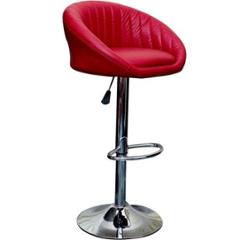 Divano Modular Leatherette Red Adjustable Bar Stool, DMB30