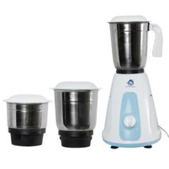 SSGC Pearl 500W White & Blue Mixer Grinder with 3 Stainless Steel Jars