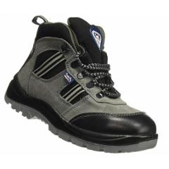 Allen Cooper AC 1157 Antistatic Steel Toe Grey & Black Safety Shoes, Size: 6