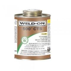 Astral CPVC Pro 237ml IPS Weld-On 500 CTS Yellow Adhesive Solution, CTS-500-237