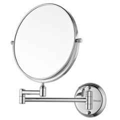 Drizzle 35x26x6cm Silver 5x Magnifying Glass Double Sided Mirror for Shaving & Makeup