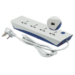 Havells Royalstar 10A 4+1 Surge & Spike Guard, AHNKOXB101