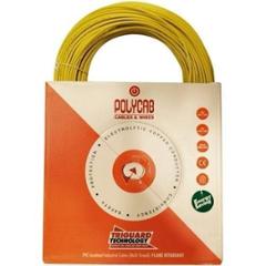 Polycab FR PVC Yellow 90m Wire, Size: 1.5 sq mm