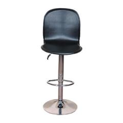 Divano Modular Leatherette Black Adjustable Bar Stool, DMB41