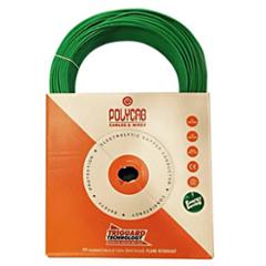Polycab 6 Sqmm 200m Green Single Core FRLF Multistrand PVC Insulated Unsheathed Industrial Cable