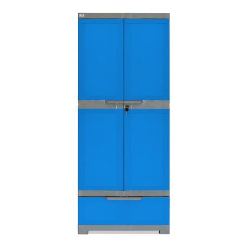 Buy Nilkamal Freedom Fmdr 1b Plastic Blue Grey Storage Cabinet