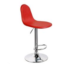 Divano Modular Leatherette Red Adjustable Bar Stool, DMB07