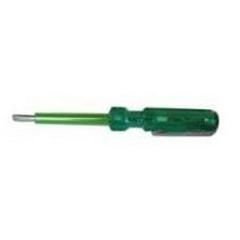 De Neers 125mm DN-814 Green Handle Screw Driver with Neon Bulb (Pack of 20)