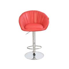 Divano Modular Leatherette Red Adjustable Bar Stool, DMB06