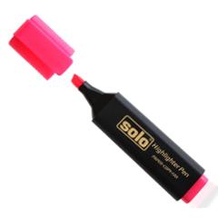 Solo Highlighter 10 units , HLF02, Colour: Pink (Pack of 20)