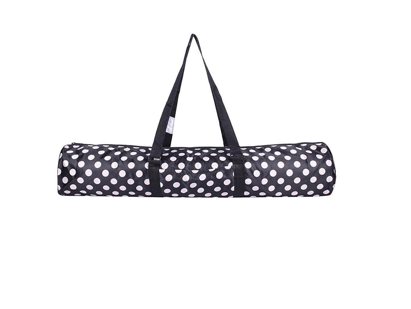 Buy Strauss 16x72cm Black Polka Dots Yoga Mat Bag St 1013 Online