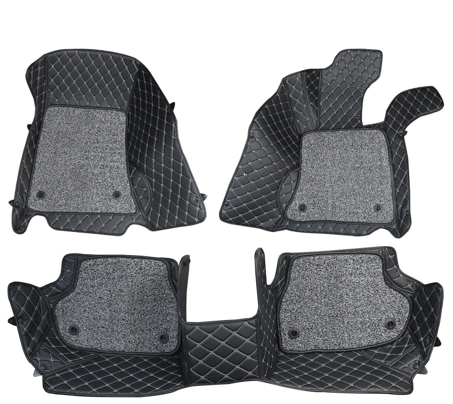 Buy Komfort 3 Pieces 7d Black Foot Mat Set For Honda Amaze New