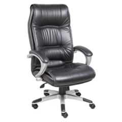 High Living Exclusive Black Leatherette High Back Office Chair