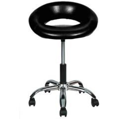 Divano Modular Leatherette Black Adjustable Bar Stool, DMB47